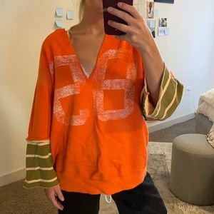 Free People Cool Day Oversized Jersey Sweatshirt